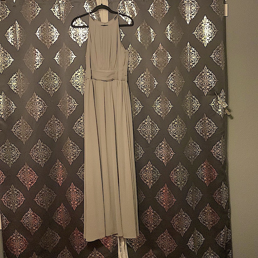 Grey David’s Bridal Long Prom/Bridesmaid Dress